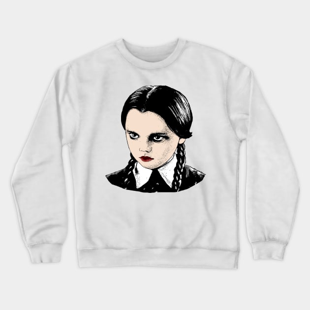 Wednesday Addams 1 Crewneck Sweatshirt by valentinahramov